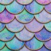 Bavlněná látka Mermaid šupiny