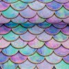 Bavlněná látka Mermaid šupiny