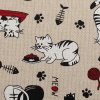 Dekorační látka Petra kočky na béžové
