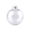 Baňka k dozdobení 8 cm 2 ks stříbrná