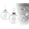 Baňka k dozdobení 6 cm 2 ks stříbrná