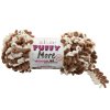 příze Puffy More 6563 smetanová a oříškově hnědá