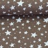Dekorační látka Wiebke hvězdy hnědá