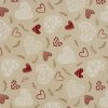 Dekorační látka Rudi srdce