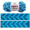 příze Puffy More 6552 tyrkysová a modrá
