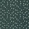 Bavlněná látka vánoční Björn stromky petrolejová
