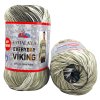 příze Everyday Viking 70507 světle zelená bílá a khaki