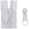 Jezdec ke spirálovému zipu 5 mm 10 ks bílá