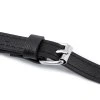 Koženkový popruh 124 cm černý karabiny černý nikl