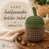 Kurz háčkovaného košíku žalud