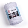 Macrame Cotton Lurex 720 světle šedá se stříbrnou nitkou