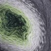příze Flowers 291 zelená, šedá, antracit