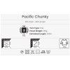 příze Pacific Chunky 301 vínová, oranžová, zelená, tyrkys