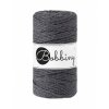 Bobbiny 3PLY Macrame Regular 3 mm antracitové (CHARCOAL)