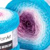Příze Flowers Moonlight 3294 růžová, smetanová, tyrkys