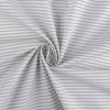 Bavlněná látka šedý a bílý proužek