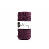Bobbiny 3PLY  Macrame Regular 3 mm ostružina  ( BLACKBERRY)