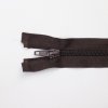 Spirálový zip dělitelný 60 cm tmavě hnědý