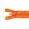 Spirálový zip dělitelný 80 cm oranžově rezavý