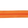 Spirálový zip dělitelný 80 cm oranžově rezavý