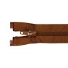 Spirálový zip dělitelný 30 cm hnědý