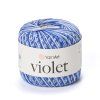 příze Violet 5355 modrá a bílá