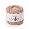 příze Violet 506 tmavá a světlá hnědá