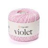 příze Violet 3051 růžová a krémová