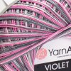 příze Violet 504 růžová, šedá