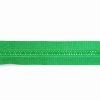 Kostěný zip dělitelný 75 cm zelený