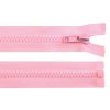 Kostěný zip No 5 délka 50 cm dětská růžová světlá