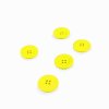 Knoflík kulatý plast 23 mm, žlutý
