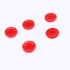 Knoflík kulatý plast 23 mm červený