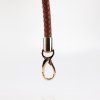 Koženkové ucho na kabelku 37,5 cm hnědé s karabinou