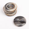 Knoflík kulatý imitace dřeva, kouřový 18 mm