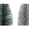 Dekorace vánoční stromeček 15 cm stříbrný