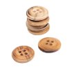 Dřevěný knoflík Drops kulatý Ø 15 mm oliva