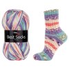 příze Best Socks 7080 růžově béžová, fialová, korálová, zelená