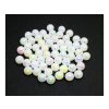 Plastový korálek voskovaný AB lesk 4 mm, 150 ks bílá
