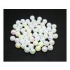 Plastový korálek voskovaný AB lesk 8 mm, 50 ks bílá