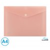 Obal spisový s klopou a drukem A4 lososvý