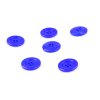 Knoflík kulatý plast 23 mm, královsky modrý