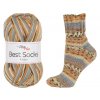 příze Best Socks 7381 béžová, modrá
