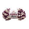 příze Puffy More 6537 purpurově fialová a krémová