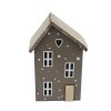 Dekorace domeček šedý