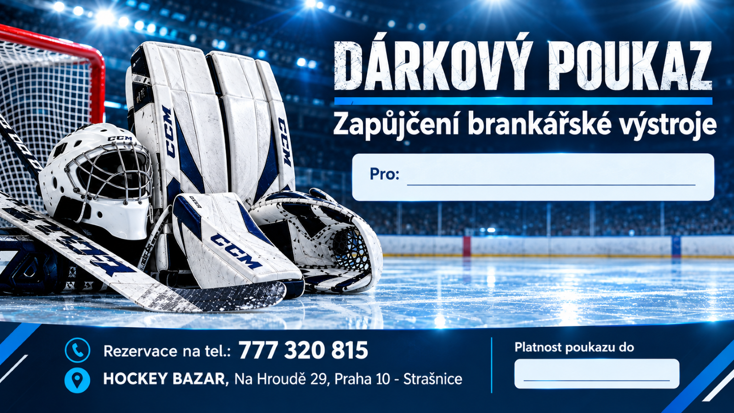 Dárkový poukaz - brankář
