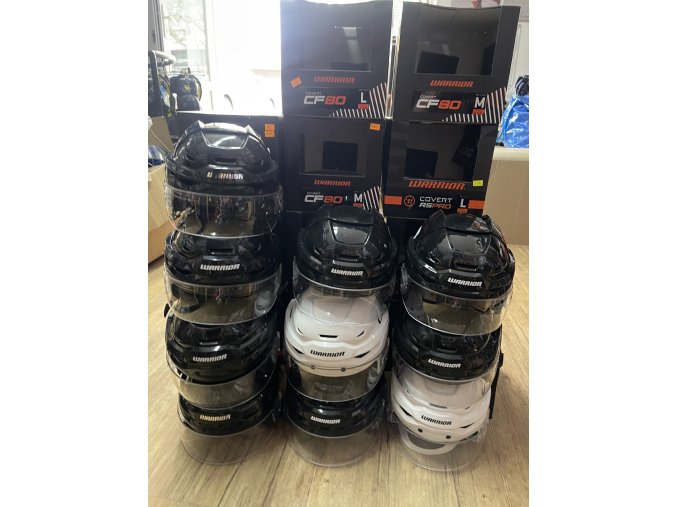 !!! VÝPRODEJ !!! Helmy Warrior CF80, CF100 a RS PRO SR (240725)
