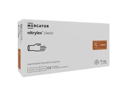 mercator nitrilex classic biele xl