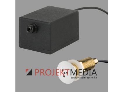 42232 clockaudio c 007w rf miniaturni vestavny mikrofon s predzesilovacem rf filtr bily