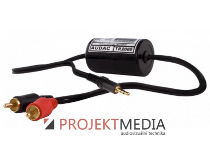 23822 audac tr2060 stereo groundloop isolator rca male 3 5mm jack